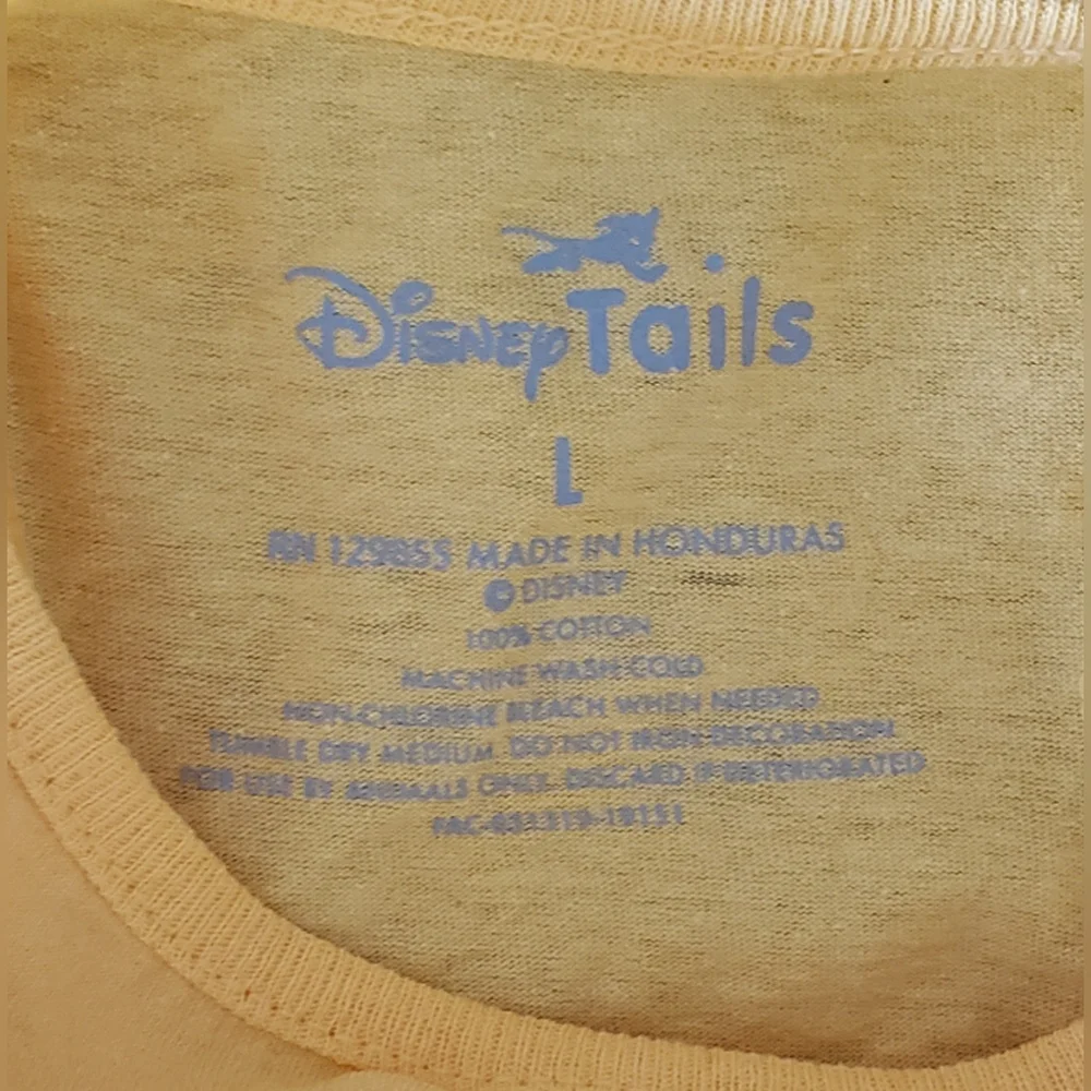 NWT Disneyland Tails Doggie T Shirt in Yellow